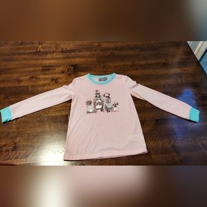 Girls house coat and shirt set Size 7/8 Eddie Bauer